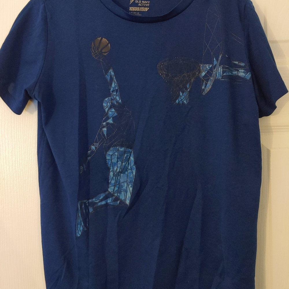 Blue tee